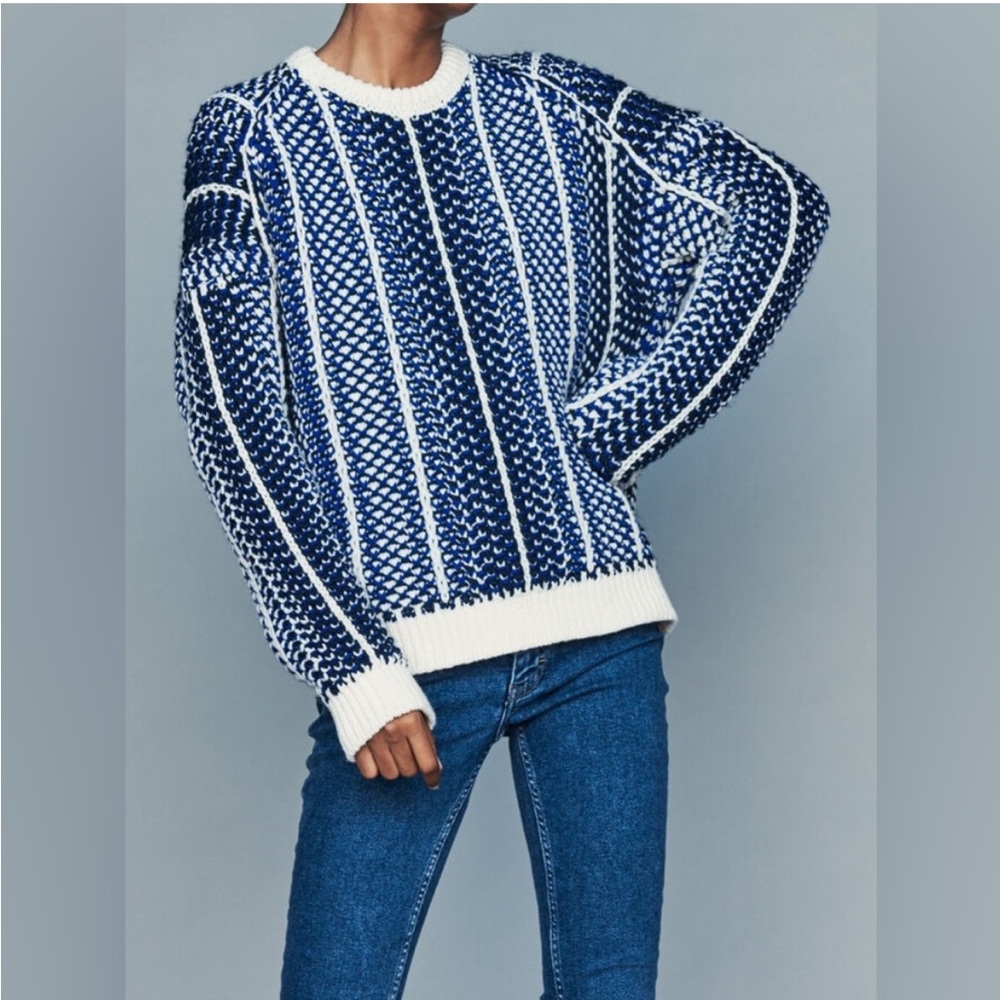 JACQUARD KNIT SWEATER